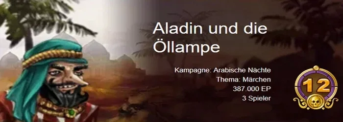 Aladin und die Öllampe “Lampe”